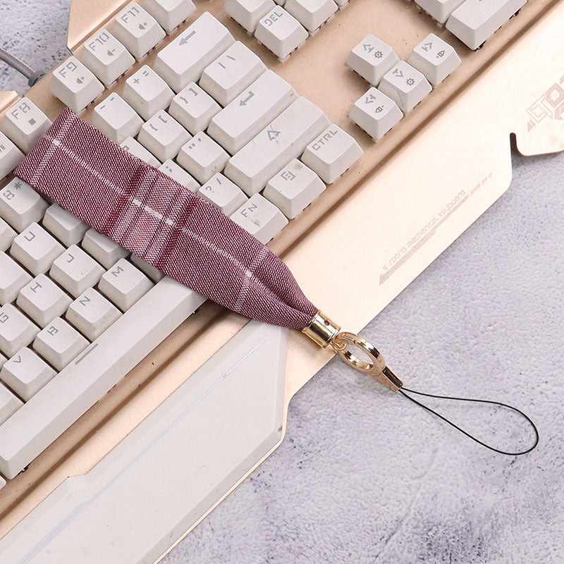 Cordón de tela para celular o multiusos JK rojo