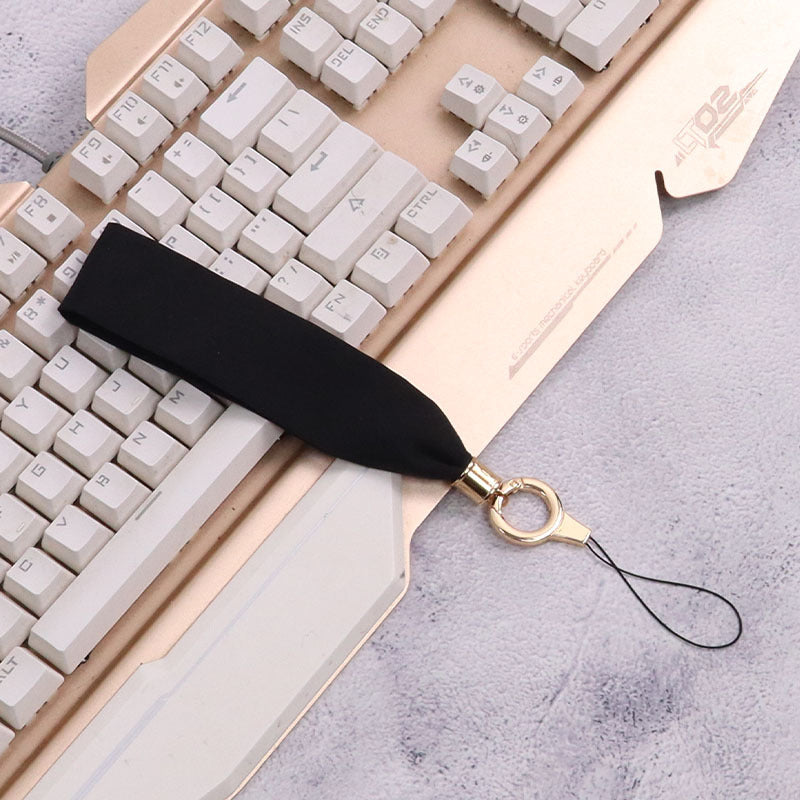 Cordón de tela para celular o multiusos Negro Pura