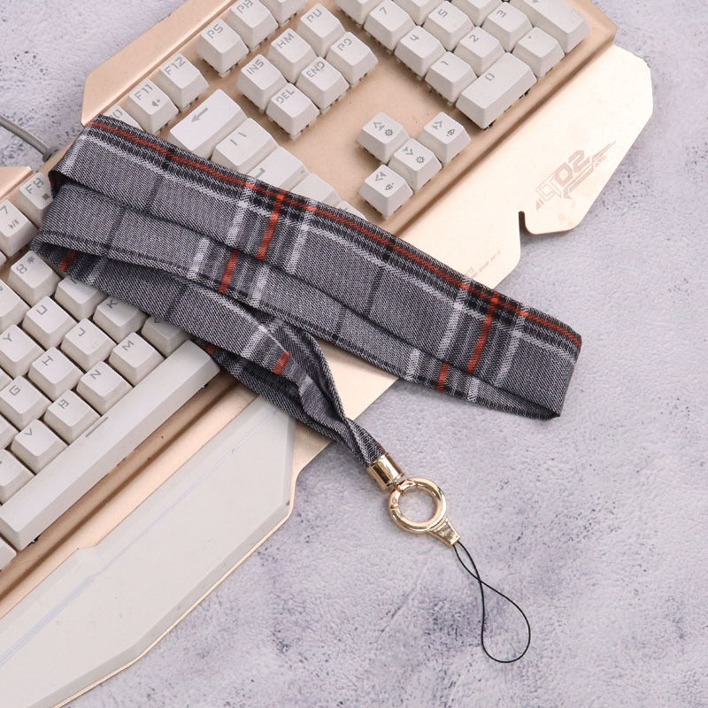 Cordón de tela para celular o multiusos JK gris