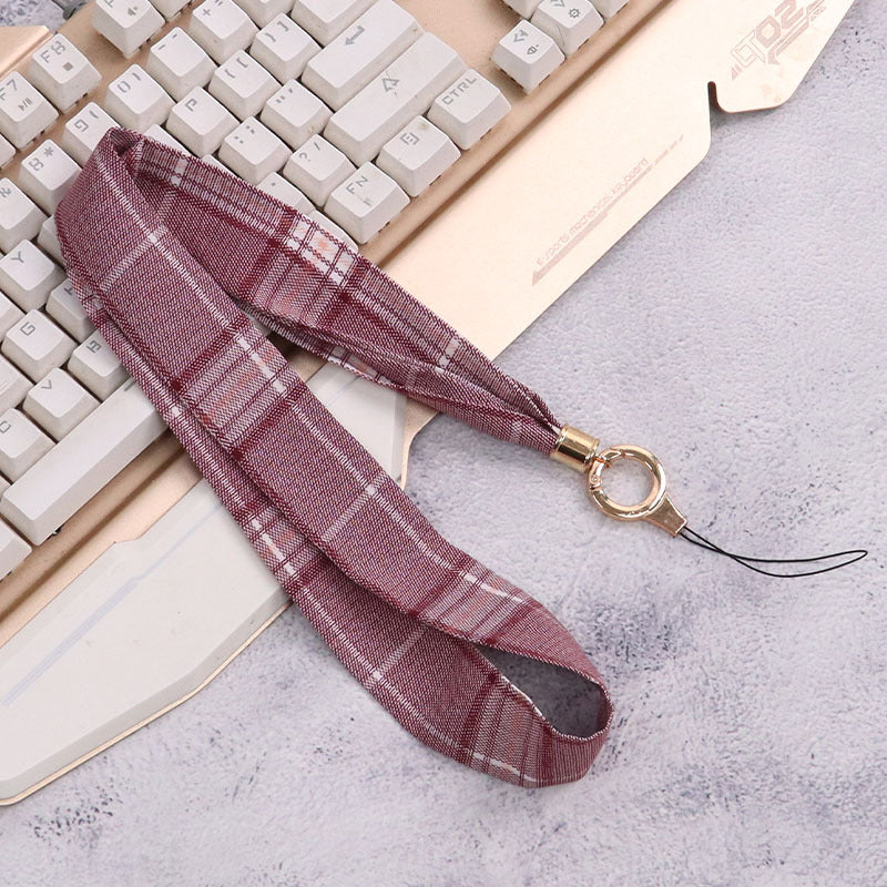 Cordón de tela para celular o multiusos JK rojo