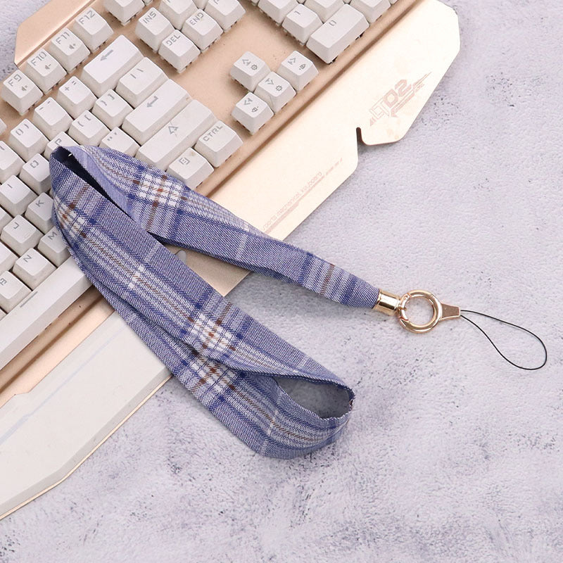 Cordón de tela para celular o multiusos JK azul