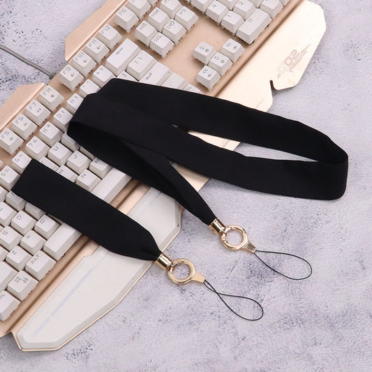 Cordón de tela para celular o multiusos Negro Pura