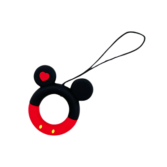 Cordón de anillo de silicona para celular o multiuso Mickey